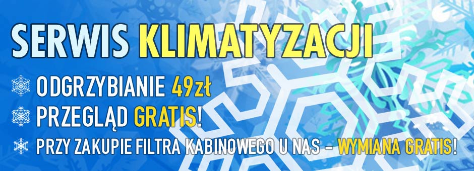 serwis klimatyzacji - odgrzybianie, przegląd, wymiana filtra kabinowego